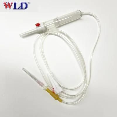 Blood Transfusion Giving Set, Blood Transfusion Set with Filter and Air Vent Needle, Blood Transfusion Set