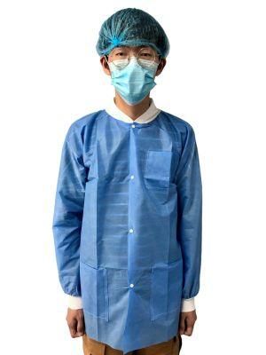 Disposable Lightweight Medical Surgical Long Sleeve Isolation Gown Protective Clothing