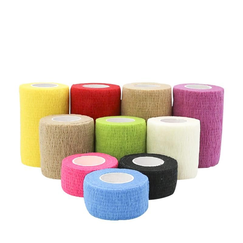 Non Woven Cotton Easy Tear Self Adhesive Vet Wrap Adhesive Elastic Cohesive Bandage