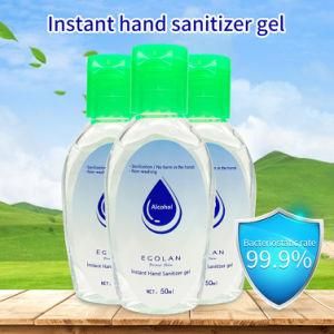 50ml 75 % Alcohol Disposable Wash Free Instant Drying Hand Sanitizer Gel Antiseptic Children