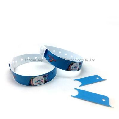 Adult Use L Shape Plastic ID Wristband with Full Color