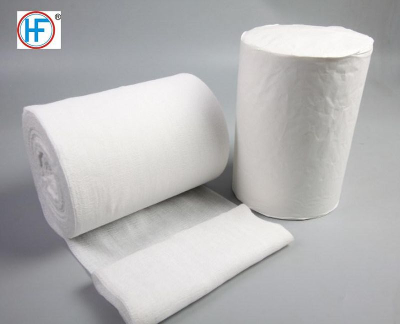 First Aid Medical Supply Absorbent 100% Cotton Gauze Bandage with Woven Sides