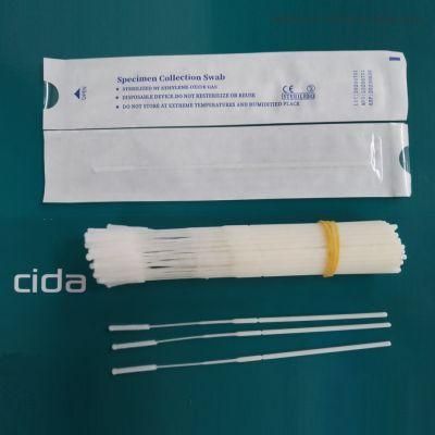 Medical Disposable Sterile Sample Collection Nylon Flocked or Cotton Swabs