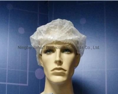 Medical Head Cap Non Woven Disposable Nurse Mob Clip Head Cover Cap