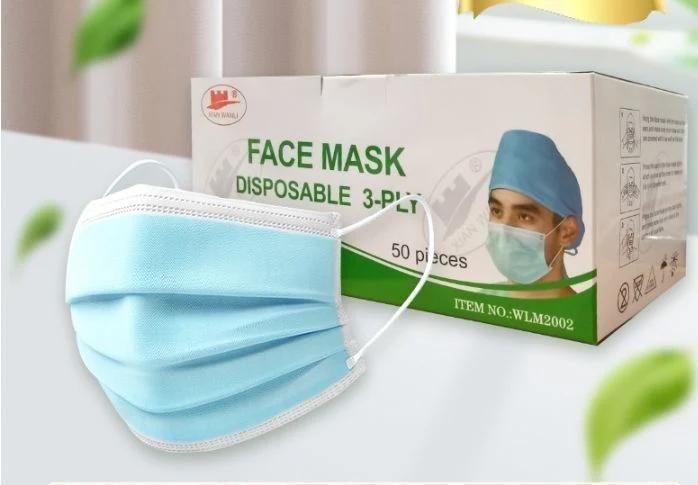 Disposable Medical Non-Woven Face Mask with Ear Loop