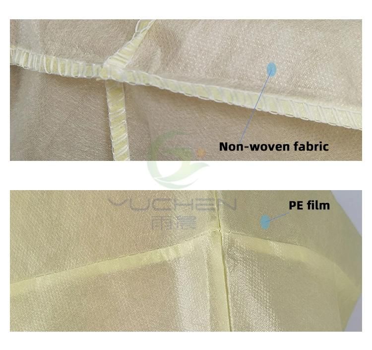 Professional Disposable PE PP CPE Protective Waterproof Surgical Isolation Gowns