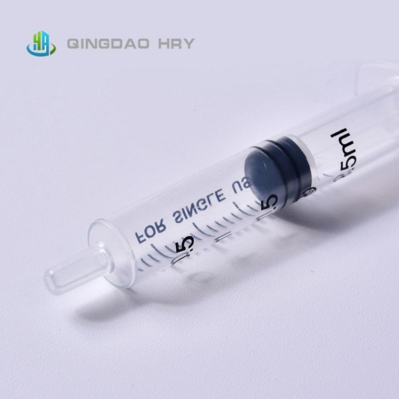 2.5ml Disposable Syringe Luer Slip Without Needle Factory with FDA 510K CE&ISO Improved for Vaccine Stock Products and Fast Delivery