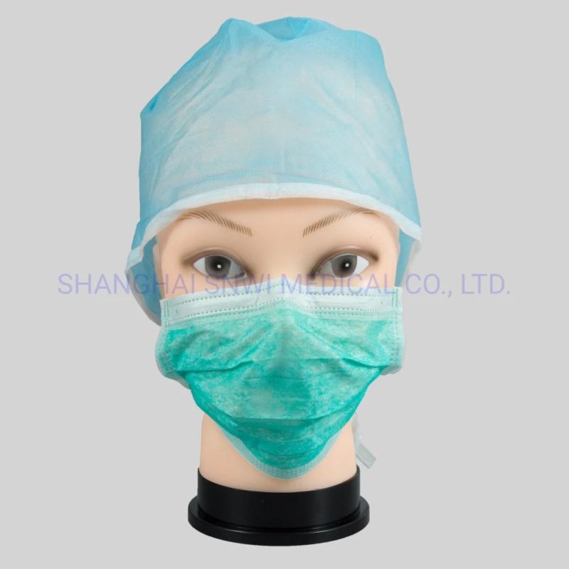 Disposable Factory Direct Medical Non Woven Disposable Printed Bouffant Cap in Low Price