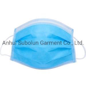 Disposable Anti-Bacterial 3-Layer Non-Woven Ear-Wearing Medical Surgical Face Mask
