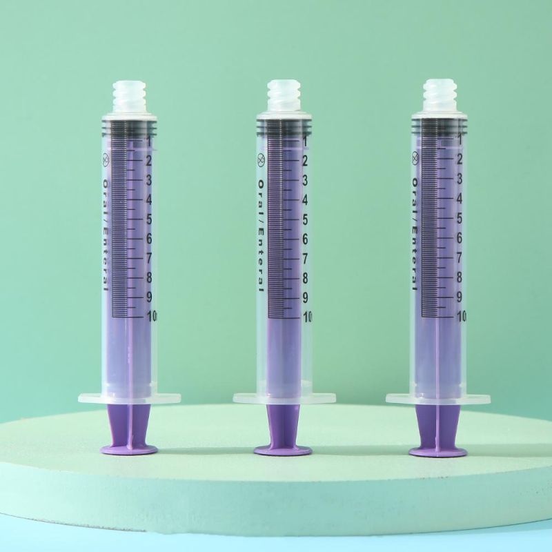 Disposable Oral 10ml Food Feeding Syringe Irrigation Syringe