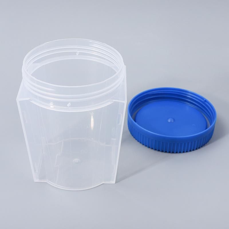New Design Sterile Stool Test Plastic Urine Square Container