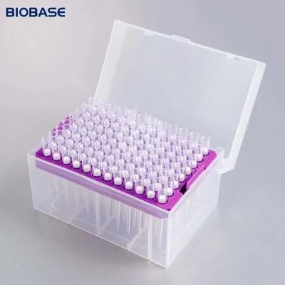 Biobase Sterile DNA Rna Free Clear Pipette Filter Tips for Laboratory