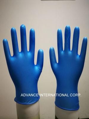 Blue Color Disposable Vinyl Examination Glove for Medical Use