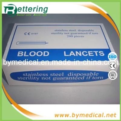 Hospital Disposable Stainless Steel Blood Lancet