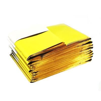 Wholesale High Quality Outdoor Emergency Rescue Blanket Gold/Silver Thermal Blanket