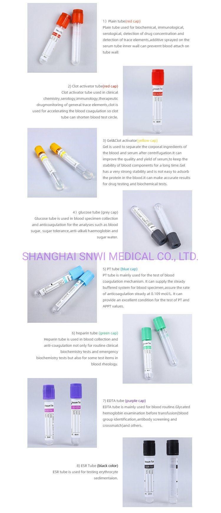 Medical Disposable Sampling Transport Blood Test Tube Micro Blood Collection Tube Used in Hospital or Laboratory