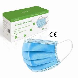 in Stock 3 Layers Disposable Mask Manufacturer Bfe 98+ Medical Mask Surgical Masks for Hospital