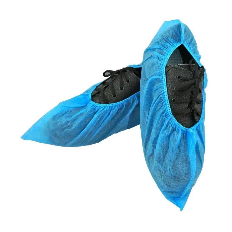 Food Processing Disposable Anti Skid Shoe Covers PP CPE Coated Non Woven China Suppliers OEM