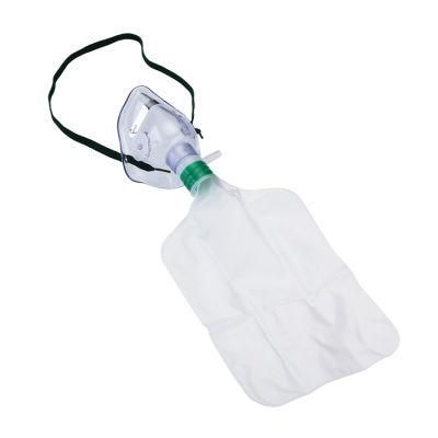 China Medical Non-Rebreather Oxygen Mask Disposable Soft PVC Oxygen Mask with Reservoir Bag