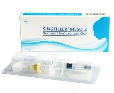 Crosslinking or Cross-Hatching Non Cross-Linked Ha Singfiller Sodium Hyaluronate Mesotherapy
