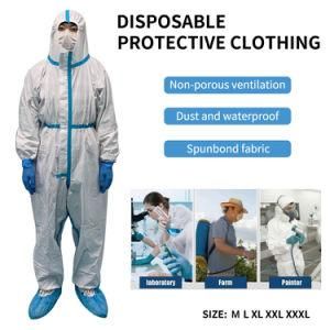 Coverall Suit Disposable Non-Woven Protection Suit Protective Clothing