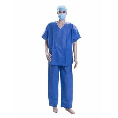 Xiantao Factory Wholesale Hospital Uniform Doctor Nurse Medical Scrubs Suit