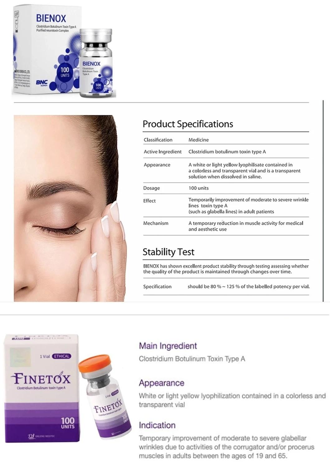 2022 on Sale Korea Botulax Innotox Refinex Nabota Injection Btx 100iu Botulinumtoxin Type a Anti Wrinkle Toxina Botulinica Btx