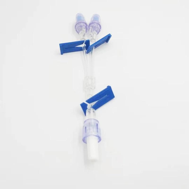 Multi-Way Extension Tube with Needle Free Connector Injection Site Adapters