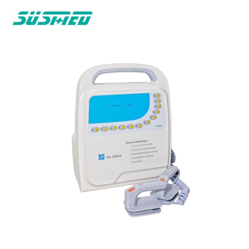 Medical Equipment Portable Monophasic Biphasic Aed Automated External Defibrillator