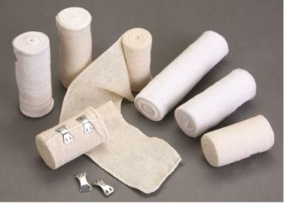 Natural Bleached Plain Elastic Bandage with FDA/Ce Approved