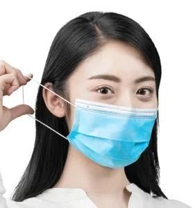 Disposable 3ply Non Woven Civil Antivirus Earloop Protective Non-Medical Blue Face Masks
