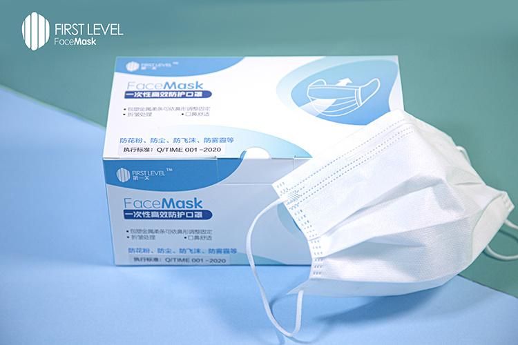 3ply Non Woven Disposable Protective Mouth Face Mask in Stock
