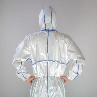 Disposable Coverall Protective Overall Disposable PE Coverall for Cosmetic Field Medical Suppliers