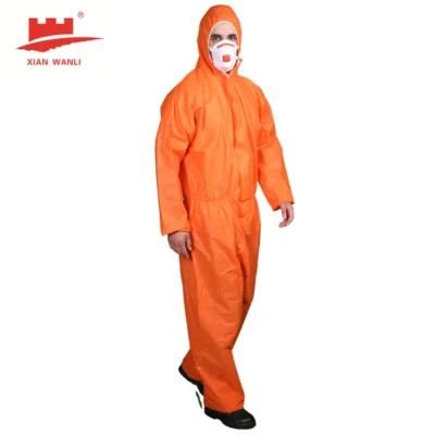 Cat III Type 5/6 SMS Coverall CE Certified Protective Coveralls Overol Desechable