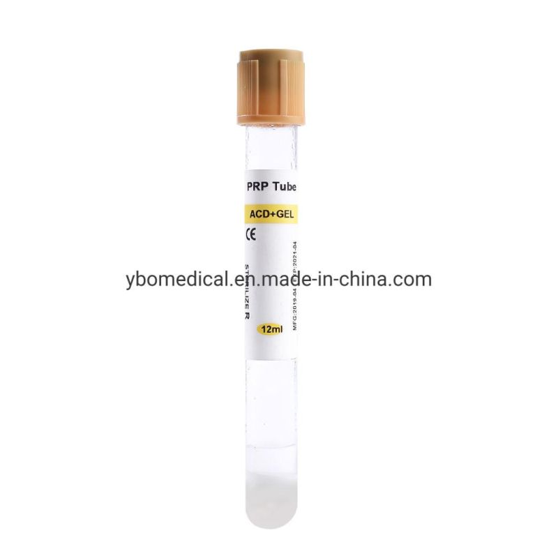 Wholesale Manufacturer Medical Disposable Blood Collection Prp Gel Tubes with CE