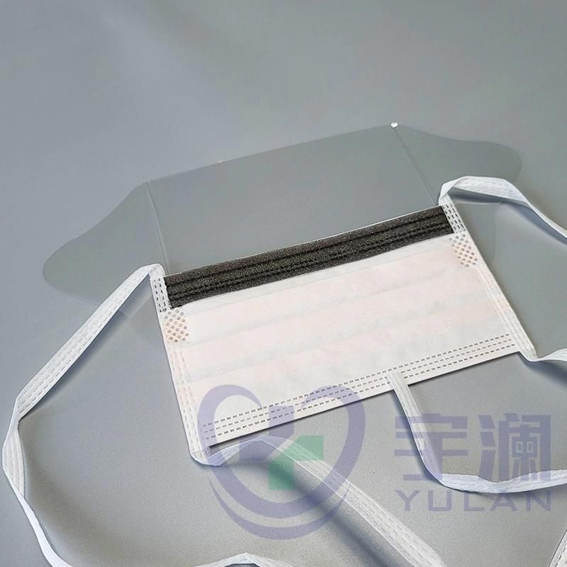 Disposable Protective Surgical Face Mask with Shield Visor and Tie on En 14683 Type Iir
