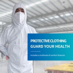 Protection Clothing PPE Suit in Stock Personal Protective Equipment Protective Suit Disposable Isolation Coverall