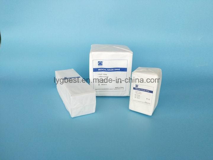 100% Cotton Medical Supply Non-Sterile Gauze Swab