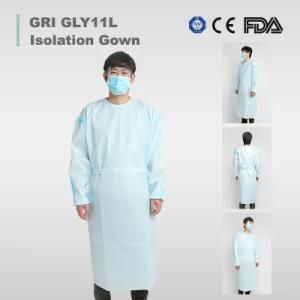 Approved Disposable Protective AAMI Level 1 2 3 Nonwoven Fabric Fluid Resistant Isolation Gown
