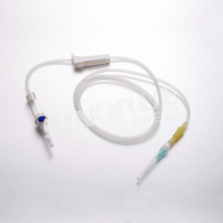 Disposable IV Infusion Giving Set with Needle