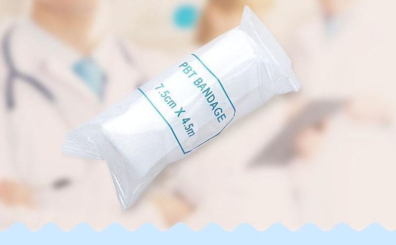 Breathable PBT Elastic Bandage Woven Bandage Conforming Gauze Bandage