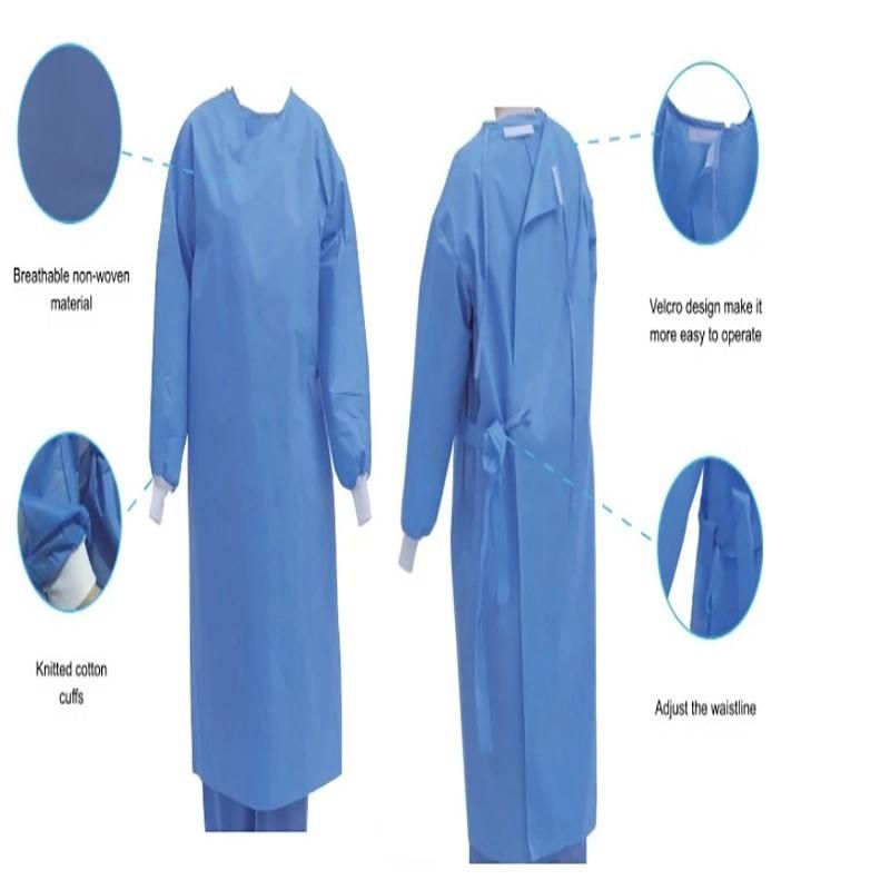 Huicheng Disposable Isolation Clothes Sterilized Non Woven Consumable Protection Surgical Gown