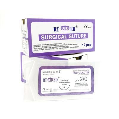 Surgical Suture with Needle Pgla