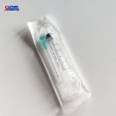 Single Use 1ml Retractable Safety Syringe with Luer Lock Slip