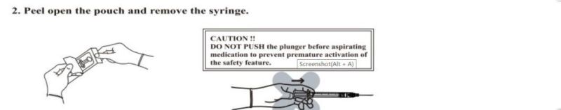 High Quality Retractable Safety Syringe/Disposable Syringe to Protect Nurse and Patients with Competitive Price