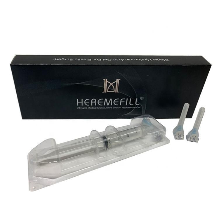 Heremefill High Quality Double Cross-Linked Hyaluronic Acid Dermal Filler to Remove Wrinkles and Crow′s Feet Dermal Filler