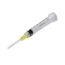 Disposable PE Packing Syringe with Needle Blister