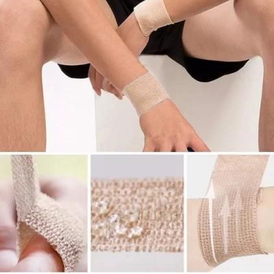 Colored Cotton Adhesive Elastic Cohesive Bandage Compression Roll Tape
