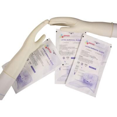 Disposable Latex Surgical Glove with Powder From Factory