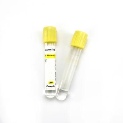 Siny Ethylene Oxide Sterilization Eaceplus Blood Collection Plain Tube Medical Gel and Clot Activator Tube for Adult